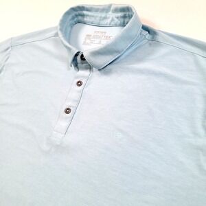 Ariat AriatTek Men Charger 2.0 Fitted Polo XXL Blue Short Sleeve Shirt